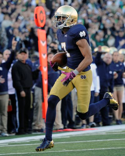 Will Fuller has emerged as a primary receiving threat, catching seven passes for 133 yards and two touchdowns on Saturday against North Carolina. (Associated Press)