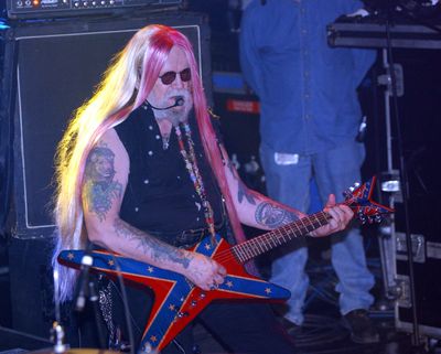 David Allan Coe performs in 2005, in Wilmington, North Carolina. Coe, who wrote “Take This Job and Shove It,” died at age 86. (Jason Moore/ZUMA Press/TNS)  (Jason Moore/ZUMA PRESS/TNS)