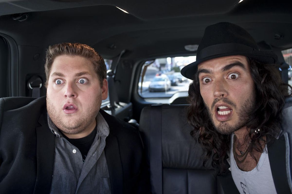 Nicholas Stoller reunites “Forgetting Sarah Marshall” co-stars Jonah Hill, left, and Russell Brand in “Get Him to the Greek.” Universal Pictures (Universal Pictures)