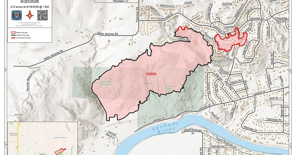 Upriver fire reaches 75% containment; evacuation level downgraded