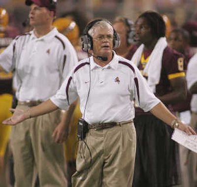 
ASU coach Dennis Erickson had penalties on his mind Saturday. Associated Press
 (Associated Press / The Spokesman-Review)