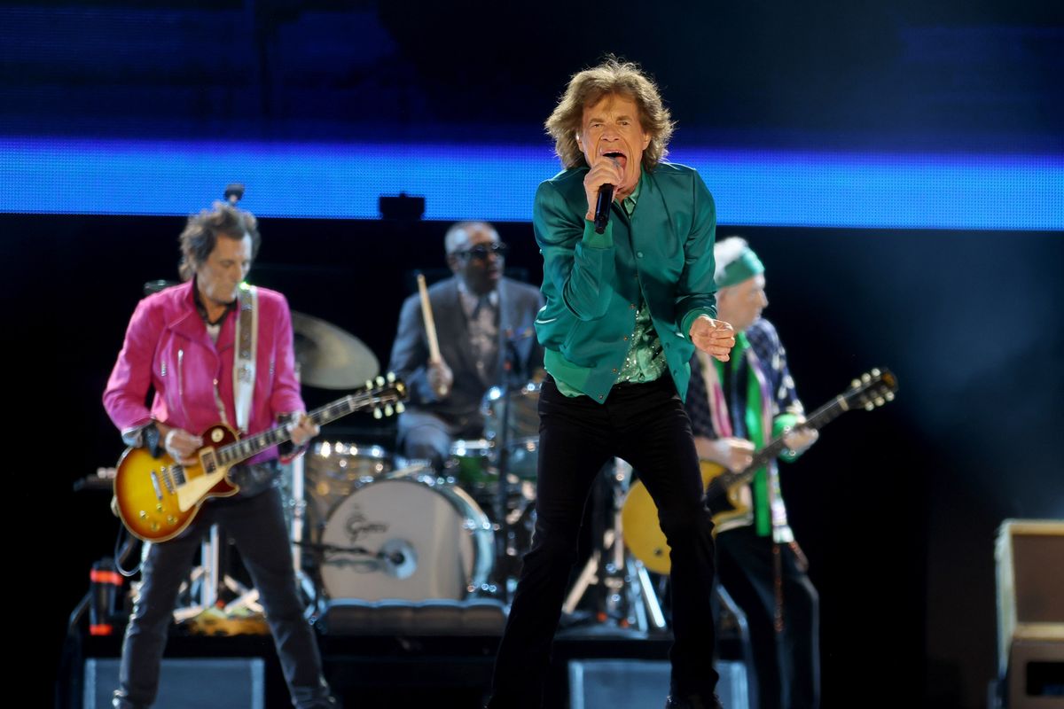 Mick Jagger and The Rolling Stones perform during their Hackney Diamonds Tour at Levi