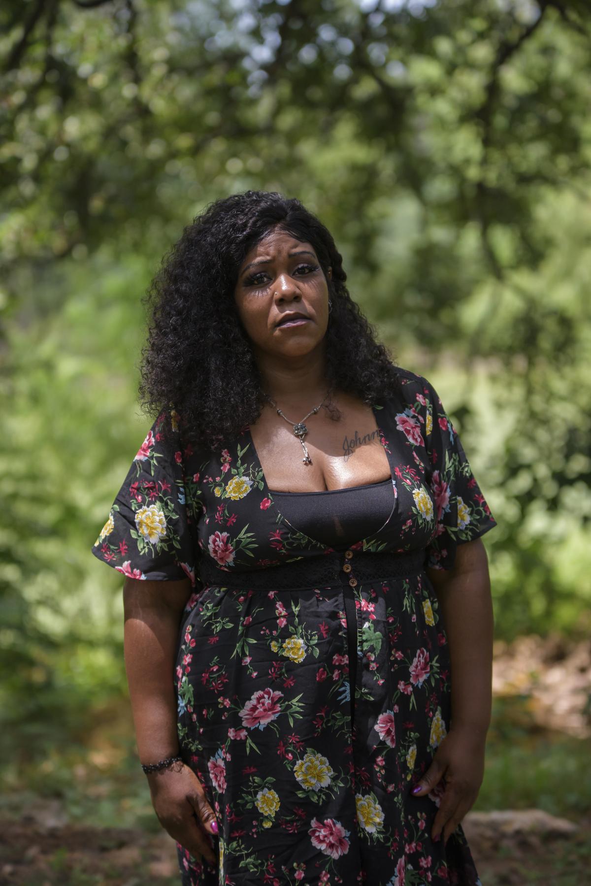 Houston resident Tusdae Barr fell behind on rent after the coronavirus eliminated her job. MUST CREDIT: Photo by Mark Felix for The Washington Post (Mark Felix)