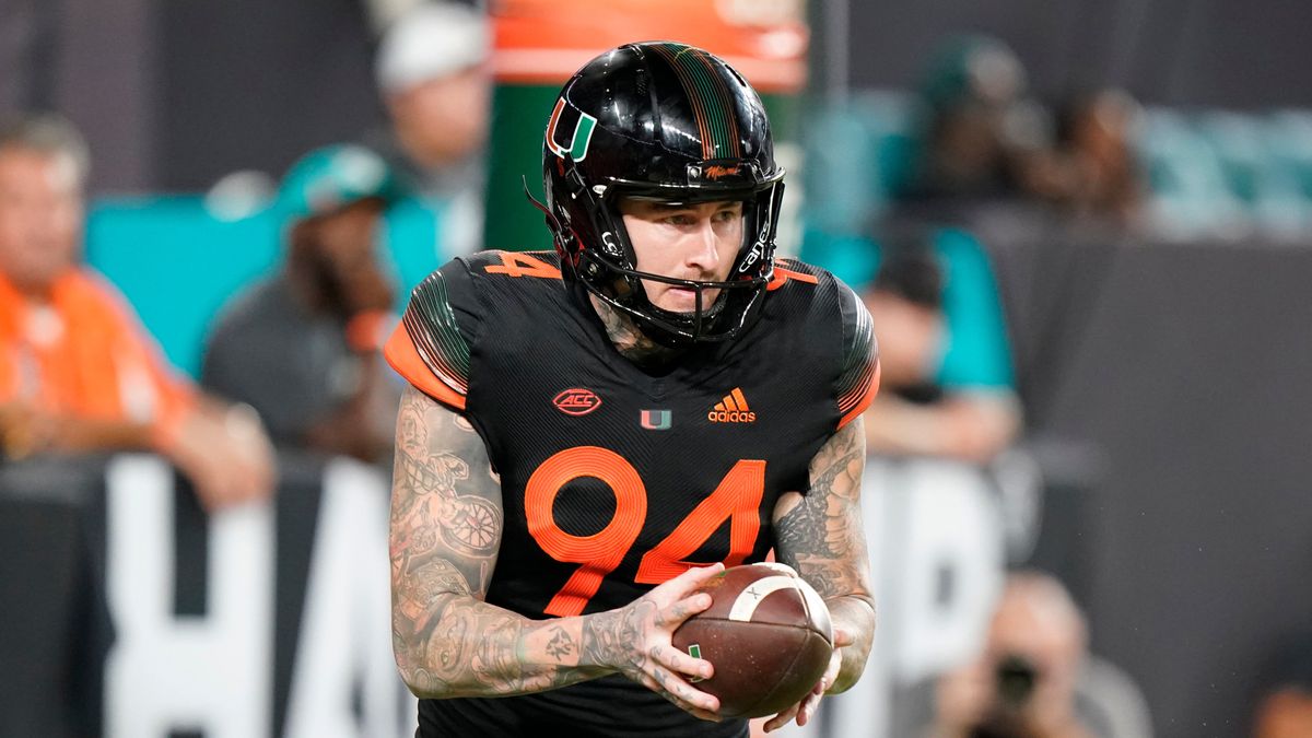 Miami punter Lou Hedley is among thousands of international student athletes who can’t earn income from their name, image and likeness on U.S. soil.  (Associated Press)