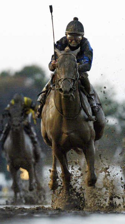 
Jockey Robby Albarado guides Curlin to a 4 1/2-length win in the Breeders' Cup Classic. Associated Press
 (Associated Press / The Spokesman-Review)