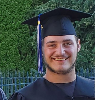 Andrew Sorensen celebrates his high school graduation in June 2020.  (Courtesy of the Sorensen family)