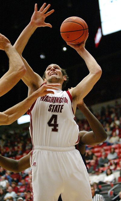 WSU, Nik Koprivica face two ranked teams in five days.   (Associated Press / The Spokesman-Review)