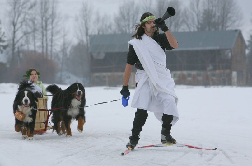 The Doggy Dash is a popular event for spectators, participants and their four-legged friends at the annual Methow Valley Winter Festifal in February near Wintrop. (Courtesy photo)