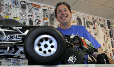 Paul Dworshak is the owner of In Control Hobbies in Post Falls. (Kathy Plonka / The Spokesman-Review)