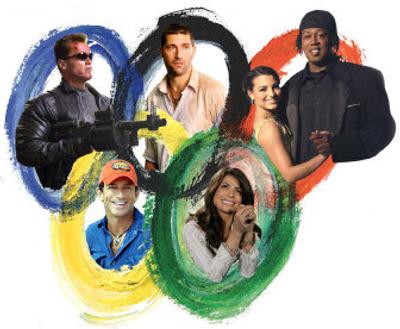 The Winter Olympic Games face a tough fight among television competitors, including clockwise from top left, 