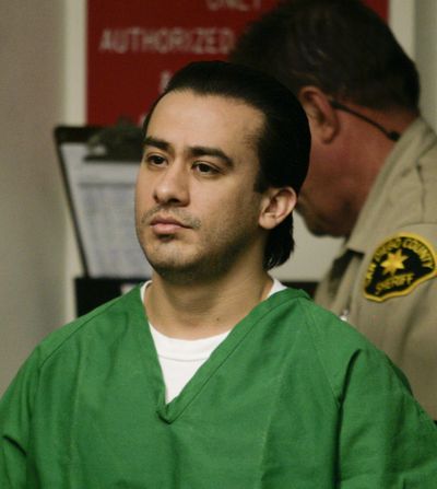 Jorge Rojas Lopez is arraigned Thursday on murder charges. (Associated Press / The Spokesman-Review)