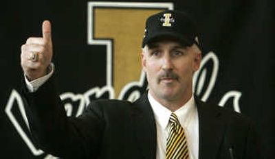 Robb Akey wants to gain the trust of his Idaho Vandals players. Associated Press
 (Associated Press / The Spokesman-Review)