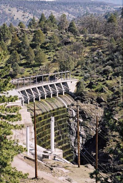 
Copco No. 1 hydroelectric dam  outside Hornbrook, Calif., is one of four on the Klamath River up for relicensing. Associated Press
 (Associated Press / The Spokesman-Review)