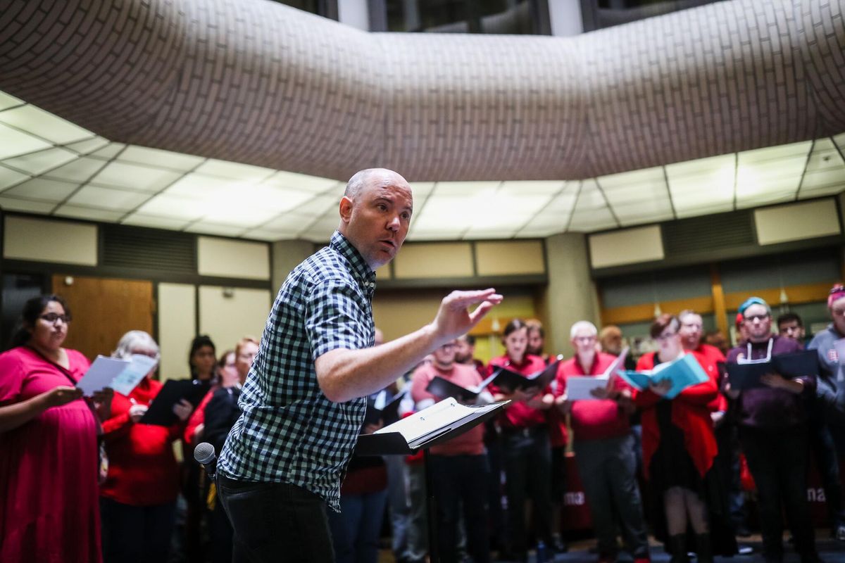 Spectrum Singers perform at the Spokane AIDS Walk. (Katie Hartwig Photography)