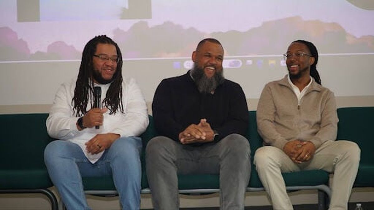 Fathers speak as part of a panel during Black Maternal Health Week in Spokane.  (Courtesy)