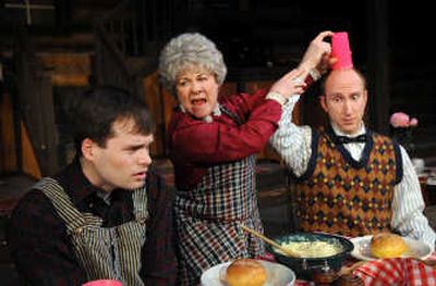 
From left, Andrew Biviano, Kathie Doyle-Lipe and Joe Vander Weil star in Spokane Civic Theatre's 
