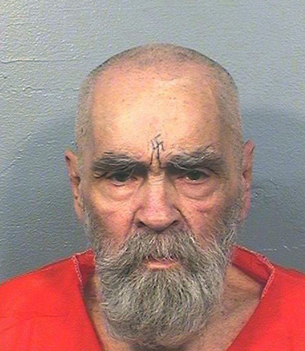 This Aug. 14, 2017, file photo provided by the California Department of Corrections and Rehabilitation shows Charles Manson. Manson died Nov. 19 of cardiac arrest accompanied by respiratory failure, triggered by colon cancer that had spread to other areas of his body. (Uncredited / California Department of Corrections and Rehabilitation via AP)