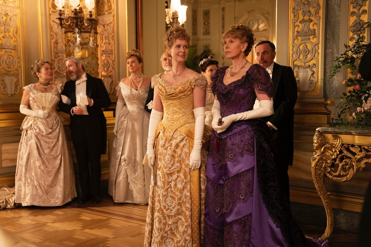 Cynthia Nixon and Christine Baranski in “The Gilded Age.”  (Alison Cohen Rosa/HBO)