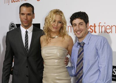 Actors, from left, Dane Cook, Kate Hudson and Jason Biggs arrive at the premiere of “My Best Friend’s Girl,” Sept. 15, in Los Angeles.  (Associated Press / The Spokesman-Review)