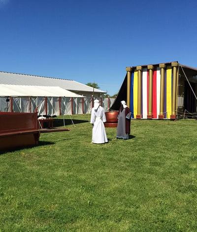 A replica of the biblical tabernacle is traveling across the country and will soon make a stop in Wenatchee.  (Courtesy of Messiah's Mansion)