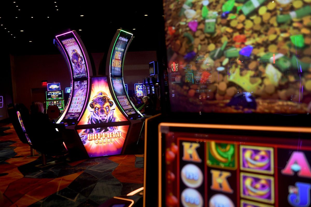 The new expansion is open for business at Spokane Tribe Casino on Monday, Nov. 29, 2021.  (Kathy Plonka/The Spokesman-Review)