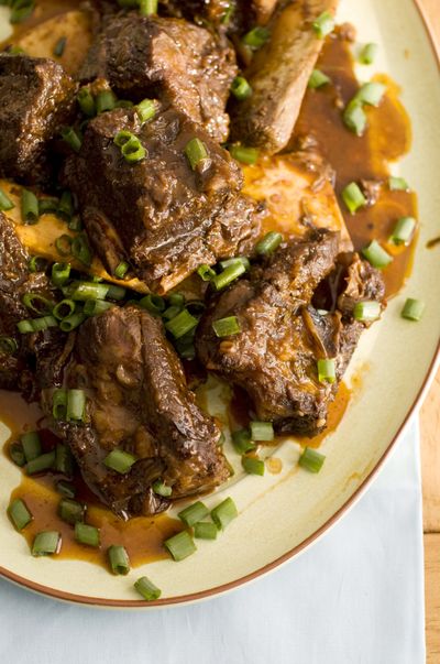 Bone-in ribs provide great flavor for Balsamic Braised Short Ribs. (Associated Press)