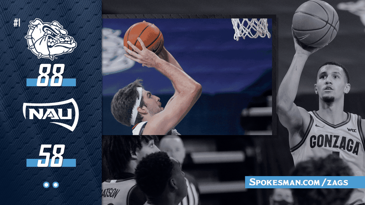 Recap And Highlights Joel Ayayi No 1 Gonzaga Roll Past Northern Arizona The Spokesman Review