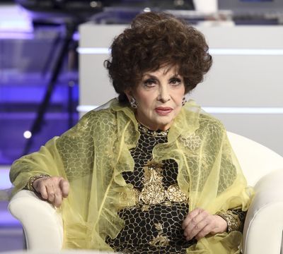 Actress Gina Lollobrigida makes an appearance on the TV show ‘Domenica in’ at the RAI studios on Sept. 22, 2019, in Rome.  (Tribune News Service)
