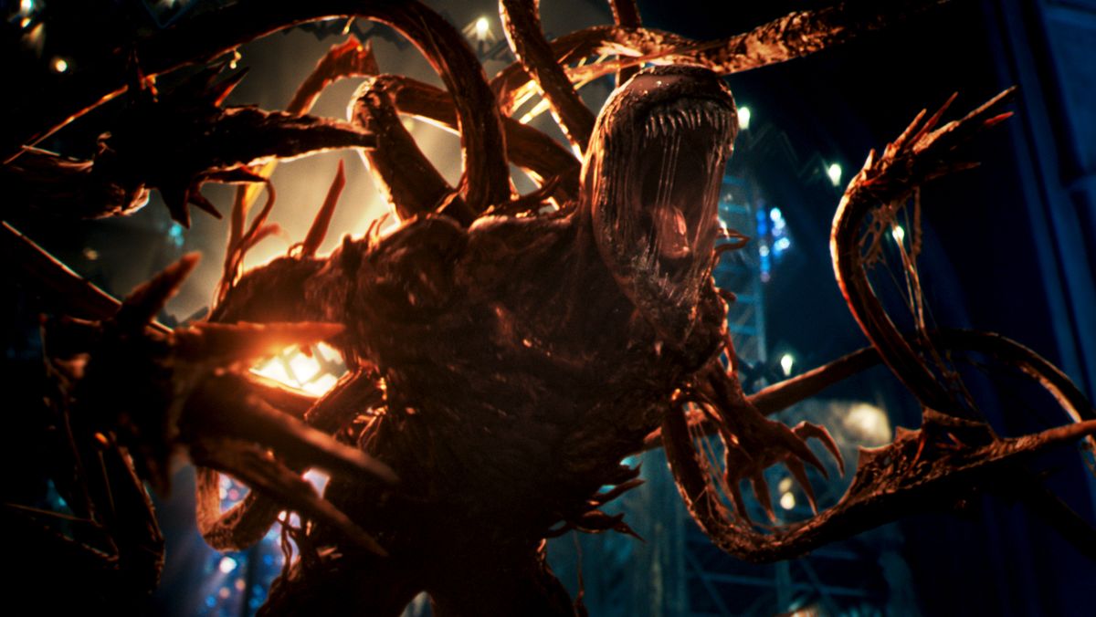 Carnage (Woody Harrelson) in the sequel “Venom: Let There Be Carnage.”  (Sony Pictures Entertainment)