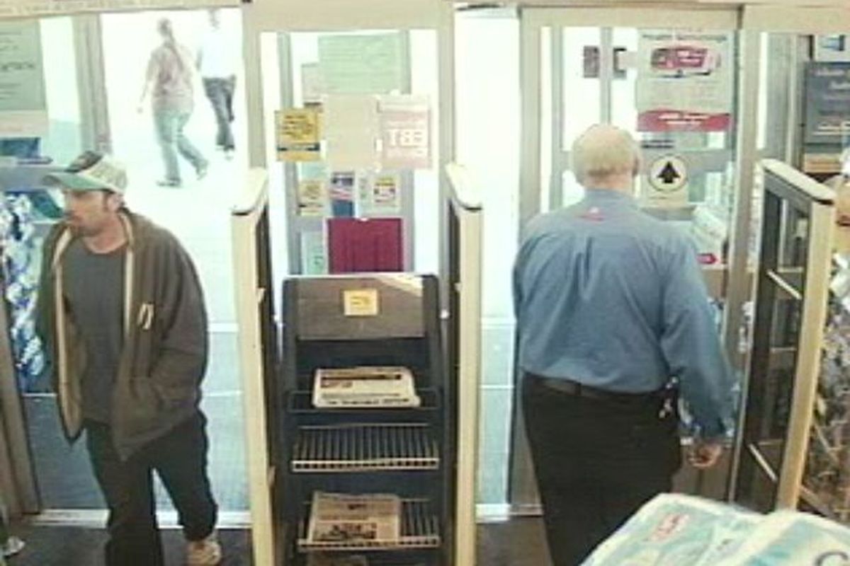 Surveillance photo from the June 16 robbery at Walgreens, 2105 E Wellesley Ave. (Spokane Police Department)