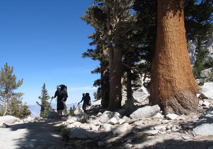 Backpacking in the high Sierra Mountains near Mount Whitney in California. (Rich Landers)