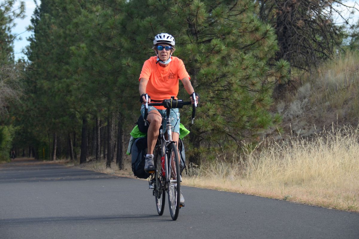 Sharlene Lundal says she bicycles regularly, “because I can…. At 79, I have to keep moving. I have places to see and people to meet.”  (RICH LANDERS/FOR THE SPOKESMAN-REVIEW)
