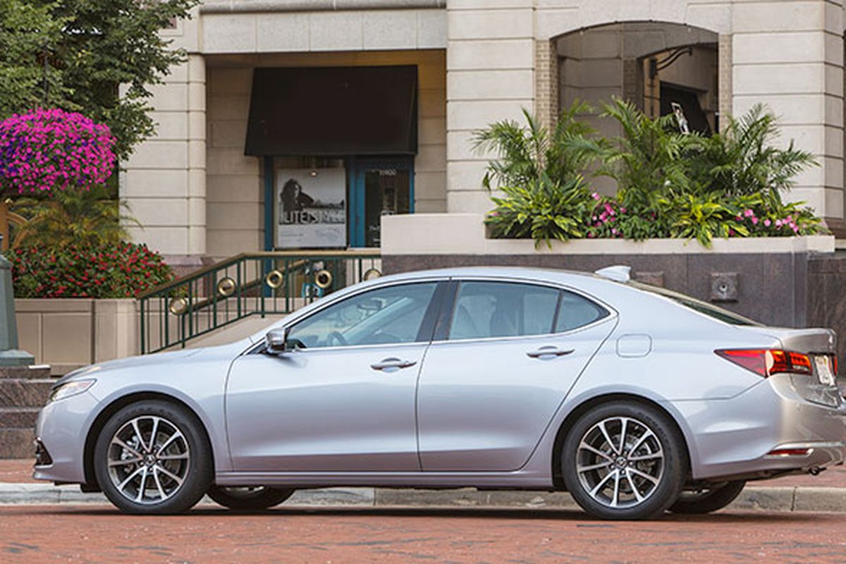 The TLX replaces two cars in the Acura lineup, the compact TLX and the midsize TL. It’s offered with a pair of familiar engines — a four-cylinder from the TSX and the TL's V-6. Both are paired with efficiency-inclined new transmissions. Acura’s sensational torque-vectoring SH-AWD AWD system is available on six-cylinder models. (Acura)