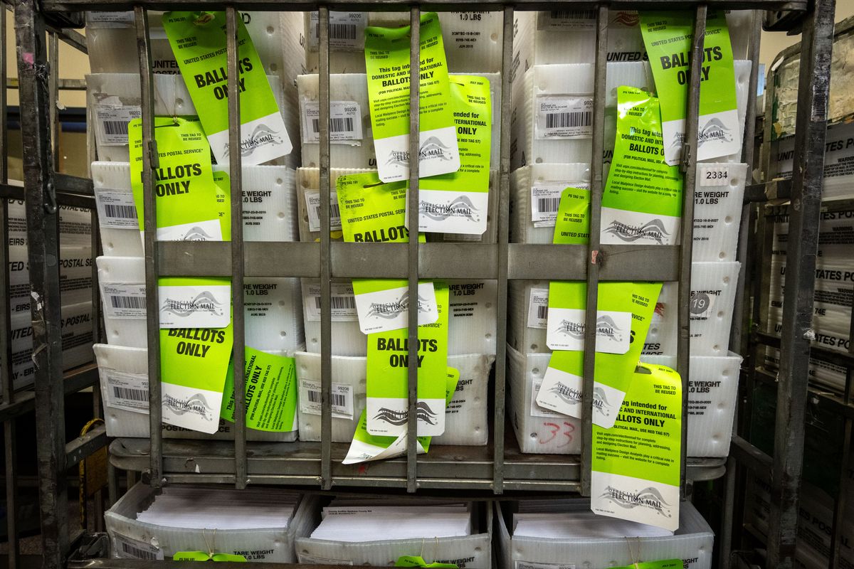 360,000 ballots will be mailed out on Thursday and Friday to registered voters in Spokane County.  (COLIN MULVANY/THE SPOKESMAN-REVIEW)