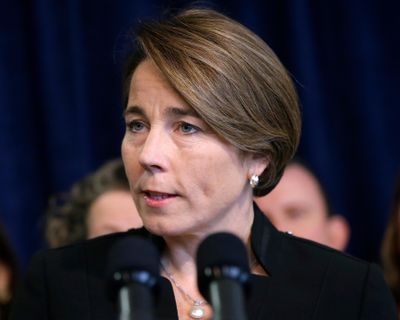 Massachusetts Attorney General Maura Healey takes questions from reporters during a news conference Jan. 31, 2017, in Boston. The Massachusetts Supreme Judicial Court ruled Friday, April 13, 2018, that Exxon Mobil must hand over documents for Healey’s probe into whether the company misled investors and consumers about what it knew about the link between fossil fuels and climate change. (Steven Senne / Associated Press)