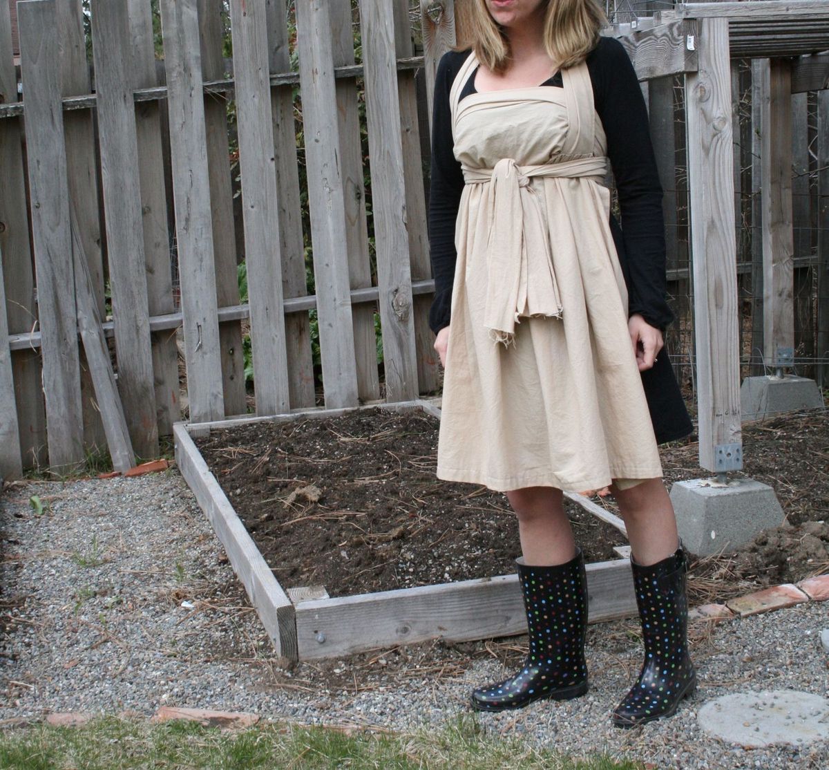 The Henny Penny apron: perfect for trips to the hen house. Or for fixing up some spaghetti for the kids. (Megan Cooley)