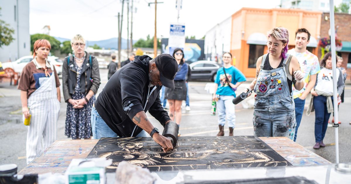 Artist Carl Richardson takes inspiration from hip-hop, freestyling for collages in 'Cyphers'
