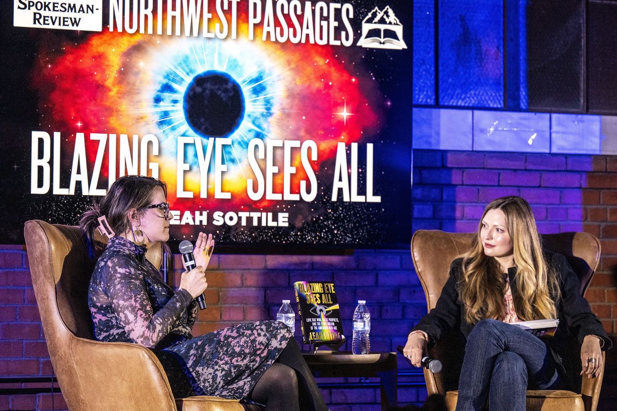 In a conversation with Emma Epperly, on right, author Leah Sottile
