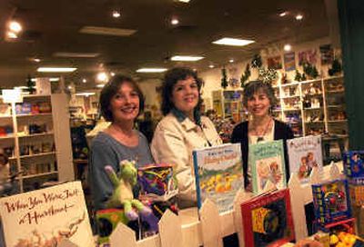 
Susan Peterson, center, is the new owner of Children's Corner Bookshop, taking over for Susan Durrie, left, and Judy Hamel, who have owned the store for 30 years. Susan Peterson, center, is the new owner of Children's Corner Bookshop, taking over for Susan Durrie, left, and Judy Hamel, who have owned the store for 30 years. 
 (Brian Plonka/Brian Plonka/ / The Spokesman-Review)