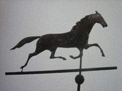 
This undated photo shows a vintage weather vane that was stolen from the Old Homestead Farm in Waterville, Vt. 
 (Associate Press / The Spokesman-Review)