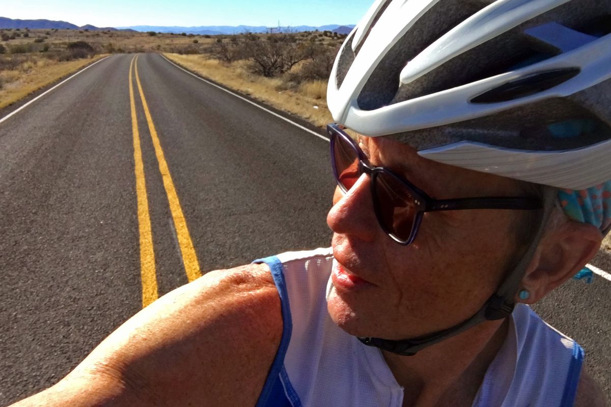 Cycling near Truth or Consequences, N.M., in late February. (John Nelson)