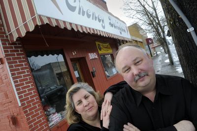 Gail and Fred Pollard operate the Cheney Delights in downtown Cheney. Fred Pollard is involved in several community activities in Cheney. (Dan Pelle / The Spokesman-Review)