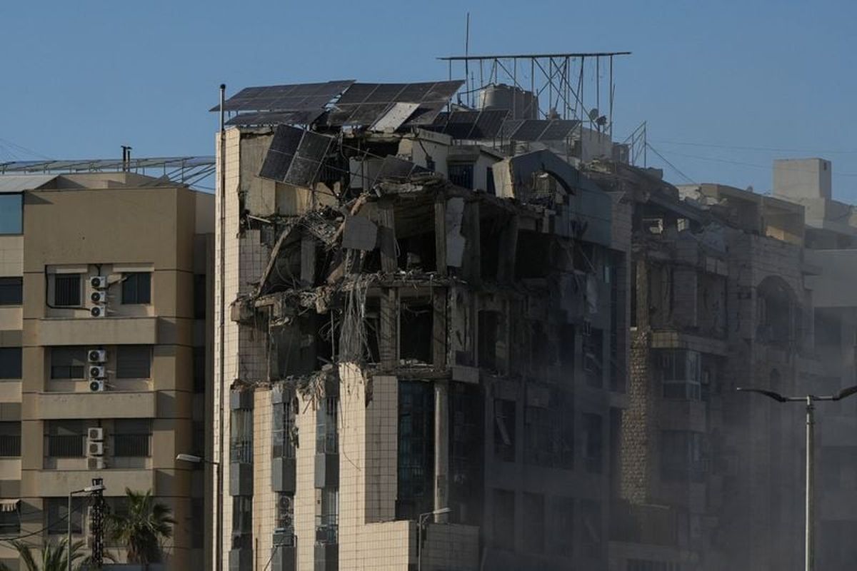 A view of a damaged building following an Israeli strike, amid escalating hostilities between Israel and Hezbollah, as the U.S.-Israel conflict with Iran continues on Tuesday in Beirut, Lebanon.  (Reuters )