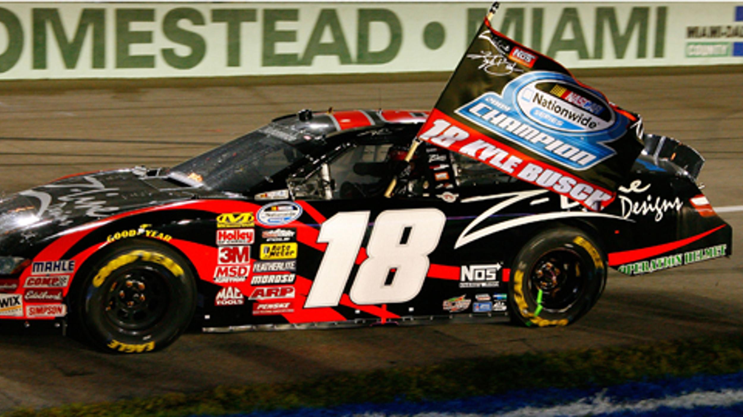 Busch Wins NASCAR Nationwide Series Race After Clinching Title