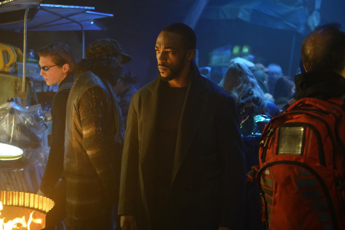 Anthony Mackie in the second season of “Altered Carbon.” (Diyah Pera / Netflix)