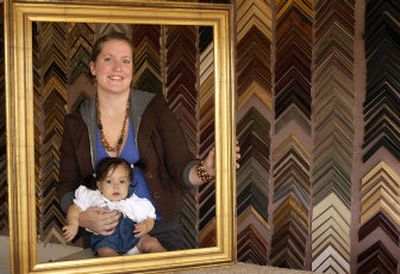 
Brenda Mowrey and daughter Ari Ani pose for a photo at Brenda's Picture Framing. 
 (The Spokesman-Review)