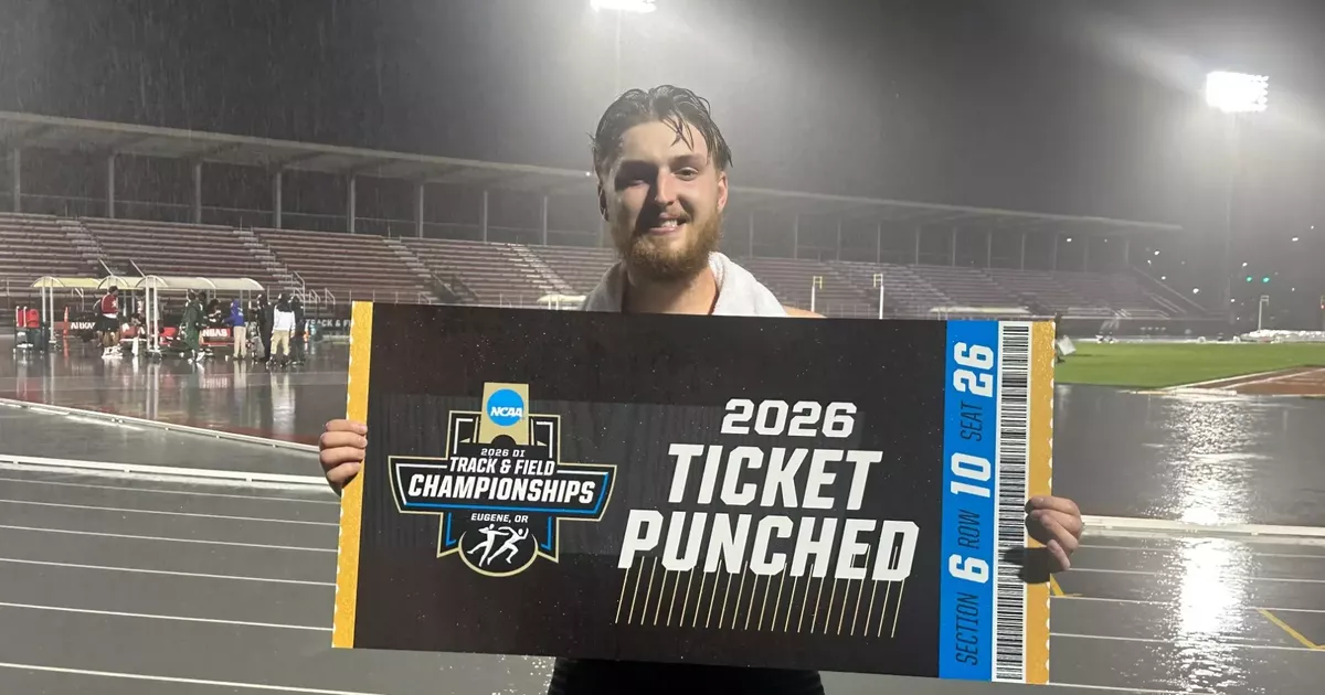 Idaho thrower Blake Sturgis’ winding road through college athletics culminates at NCAA Nationals