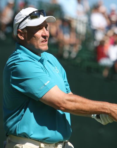 Mark Rypien was in Puerto Rico last June golfing for charity on the Golf Channel’s “Big Break NFL,” which premiers on Oct. 8. (FILE / AP)