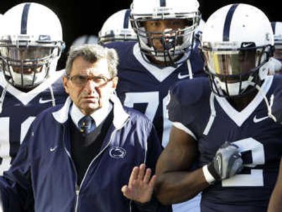 
Penn State and coach Joe Paterno host Ohio State at 5 p.m. on ABC. Associated Press
 (Associated Press / The Spokesman-Review)