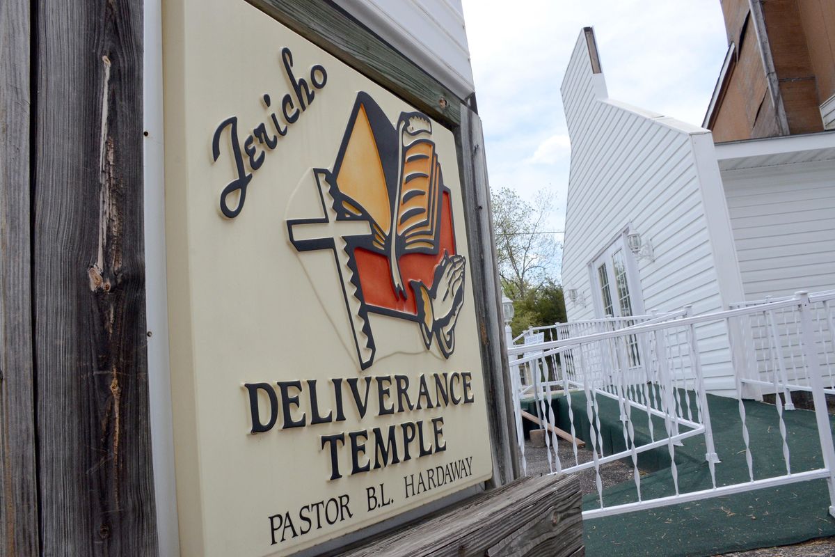 In a small town not far from Fayetteville, N.C., the Hardaway family owns a cluster of buildings that house their businesses and church, the Jericho Deliverance Temple. (Dan Zak / Washington Post)